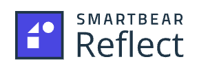 SmartBear Reflect logo — purple icon, SMARTBEAR Reflect wordmark
